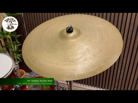 24" Zildjian Avedis 1950s Small Stamp Ride 3415gr (VIDEO) image 10