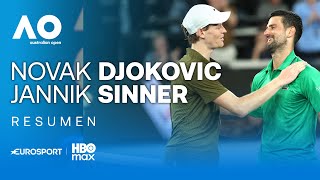Novak Djokovic vs Jannik Sinner | HIGHLIGHTS Y RESUMEN | Open de Australia 2026 | Semifinales