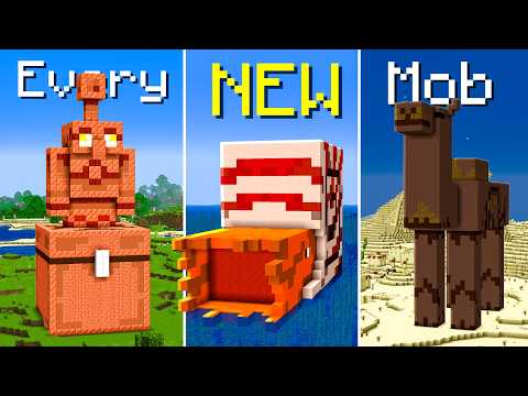 I Built Every NEW Mob in Minecraft