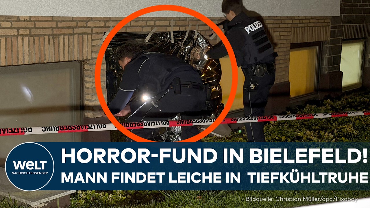 DEUTSCHLAND: Horror-Fund in Bielefeld! Mann findet Leiche seiner Schwester in der Tiefkühltruhe