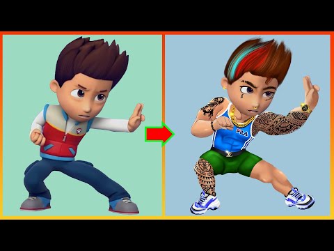 Ryder Pawpatrol Turns Into Boxer -  Pawpatrol Grown Up Compilation|Cartoon Art