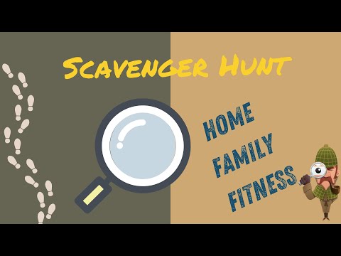 At Home Scavenger Hunt - Fun Exercise Video For Kids