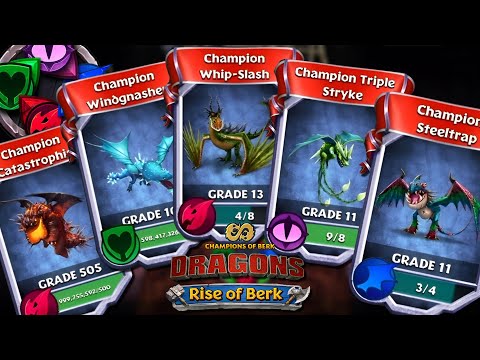 ALL CHAMPION DRAGONS ( BRAWL ARENA 7) | DRAGONS: RISE OF BERK