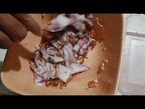 KINILAW NA PUSIT #yummy PUSIT #kinilaw