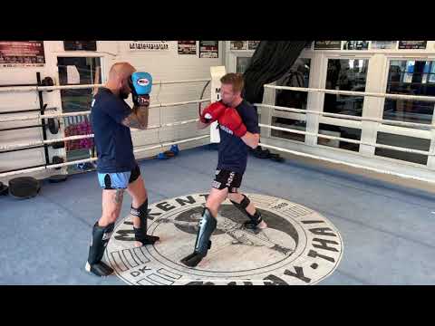 Teknik V Steffen Weise - 1-2 - Jab Fake H. stød - V. Lever - H. Lowkick