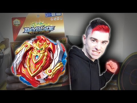 Cho-z Achilles - toupie Beyblade Burst ROUUGE au système kakusei