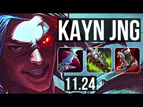 KAYN vs QIYANA (JNG) | 14/0/6, Quadra, Legendary, 1.0M mastery | KR Master | 11.24