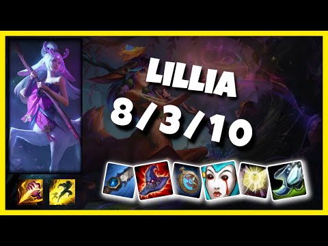 KOREAN Challenger Lillia JUNGLE (8/3/10) vs HECARIM Gameplay Replay - Patch 10.19