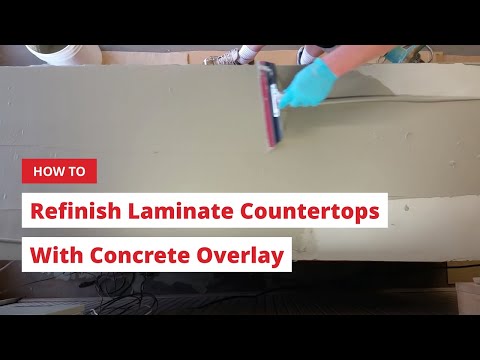 How To Overlay Formica Countertops With Concrete Overlay Easy