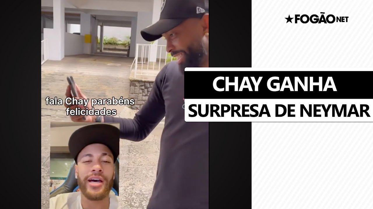 VÍDEO: Chay, do Botafogo, ganha surpresa de aniversário de Neymar 🥳🔥