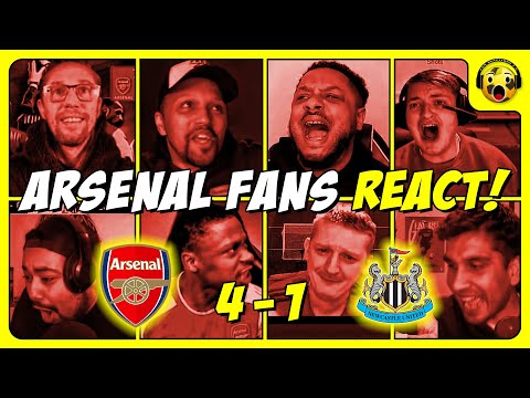 Arsenal Fans Reactions to ARSENAL 4-1 NEWCASTLE | PREMIER LEAGUE