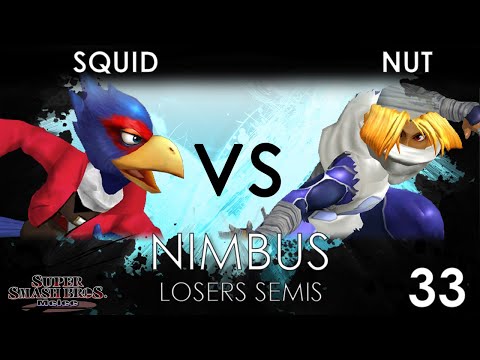 Nimbus #33 -Squid (Falco) VS NUT (Sheik) - SSBM Losers Semis