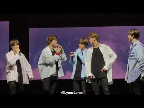170526 BTS Wings Tour in Sydney - Talk by BTS members
