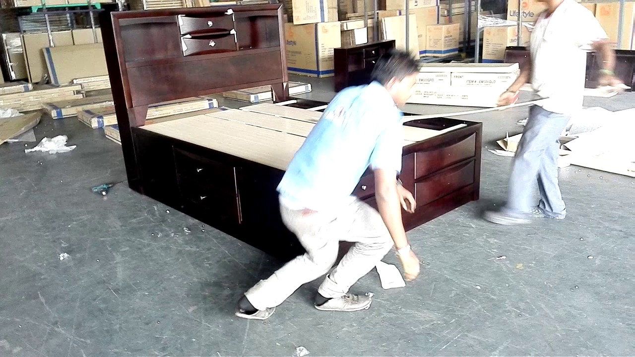 Emily Queen Bed Assembling Part 2