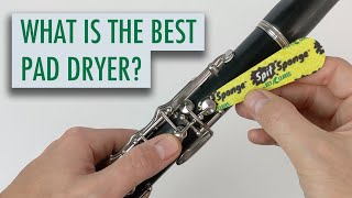 Spit Sponge pad dryer helps keep your flute, clarinet, oboe or bassoon clean and healthy.