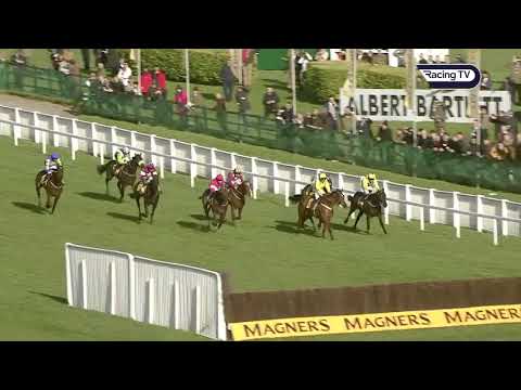 Al Boum Photo wining the 2020 Magners Cheltenham Gold Cup Chase