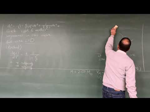 Gravitation (2025): Vorlesung 25 - Die Schwarzschild-Lösung als Schwarzes Loch.
