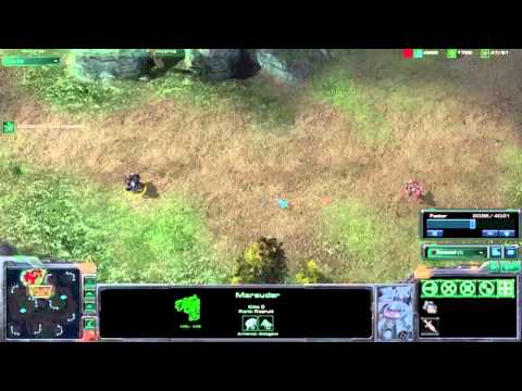 Starcraft 2 - Terran Marauder vs Terran Reaper - No Upgrades/Abilities