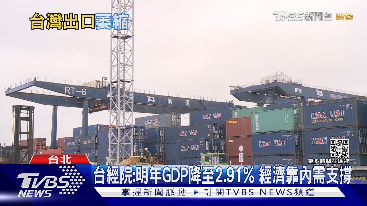保3落空!台經院估明年GDP成長率2.91% 靠內需消費撐經濟