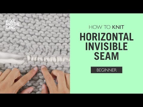 How to: Knit Horizontal Invisible Seam poster