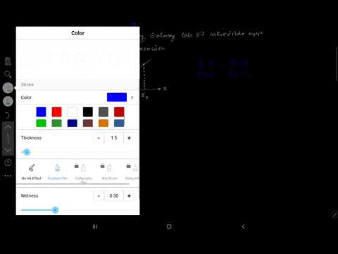 Samsung Galaxy Tab S7 S-Pen demo with Screen Recorder