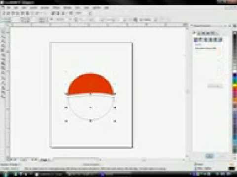 corel draw 12 creating pepsi logo