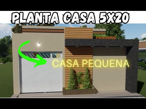 CASA PEQUENA 5X20 COM 2 QUARTOS #lumion