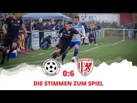 DIE STIMMEN ZUM SPIEL | FSV Kritzmow - Greifswalder FC | Landespokal, Saison 2021/2022