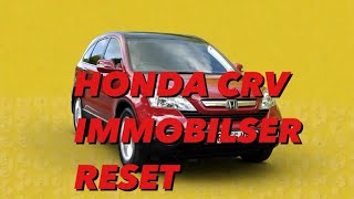 Honda immobilser reset after flat battery