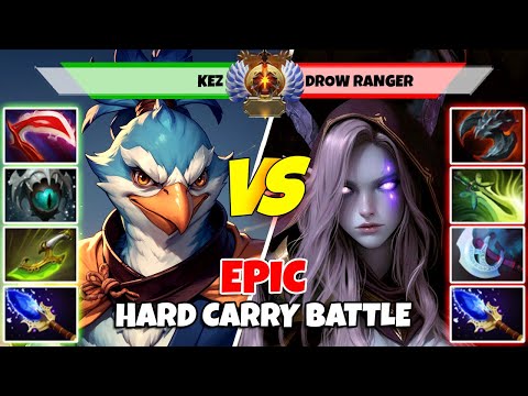KEZ (Carry) vs DROW RANGER (Carry) - Epic Battle Of Immortal Rank Dota 2 Players - Z Dota 2