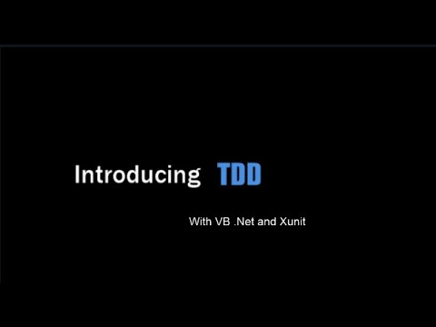 TDD with Xunit and VB.Net