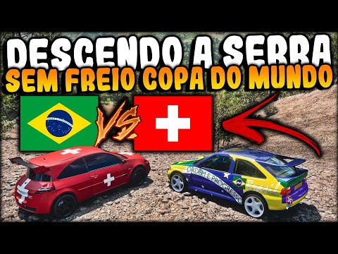 BRASIL vs SUIÇA - DESCENDO A SERRA SEM FREIO da COPA DO MUNDO FORZA HORIZON 5 ONLINE