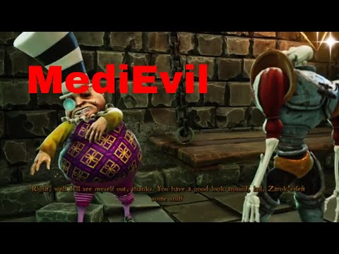 MediEvil gameplay walkthrough part 12 Inside the Asylum - Hall of Heroes