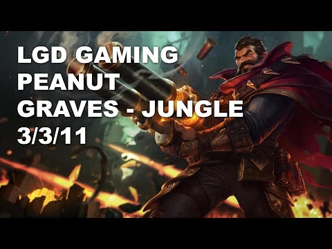 LGD Gaming Peanut Jungle Graves vs Trundle - KR Challenger Rank Game 10.7