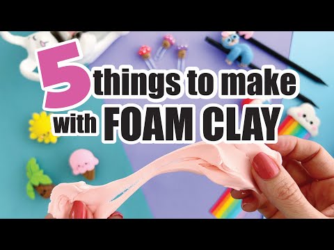Art things to do when bored - with foam clay