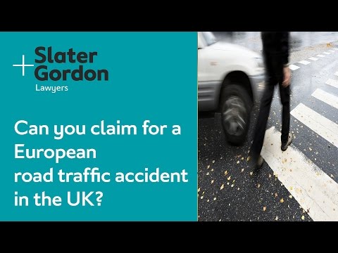 Can you claim for a European road traffic accident in the UK?