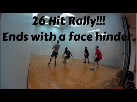 Racquetball Rally - 26 hit rally!!!