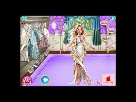 Disney Princess Tangled Rapunzel Chloe Wedding Ceremony With Flyn Rider Dress Up Game