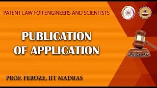 Publication of Application