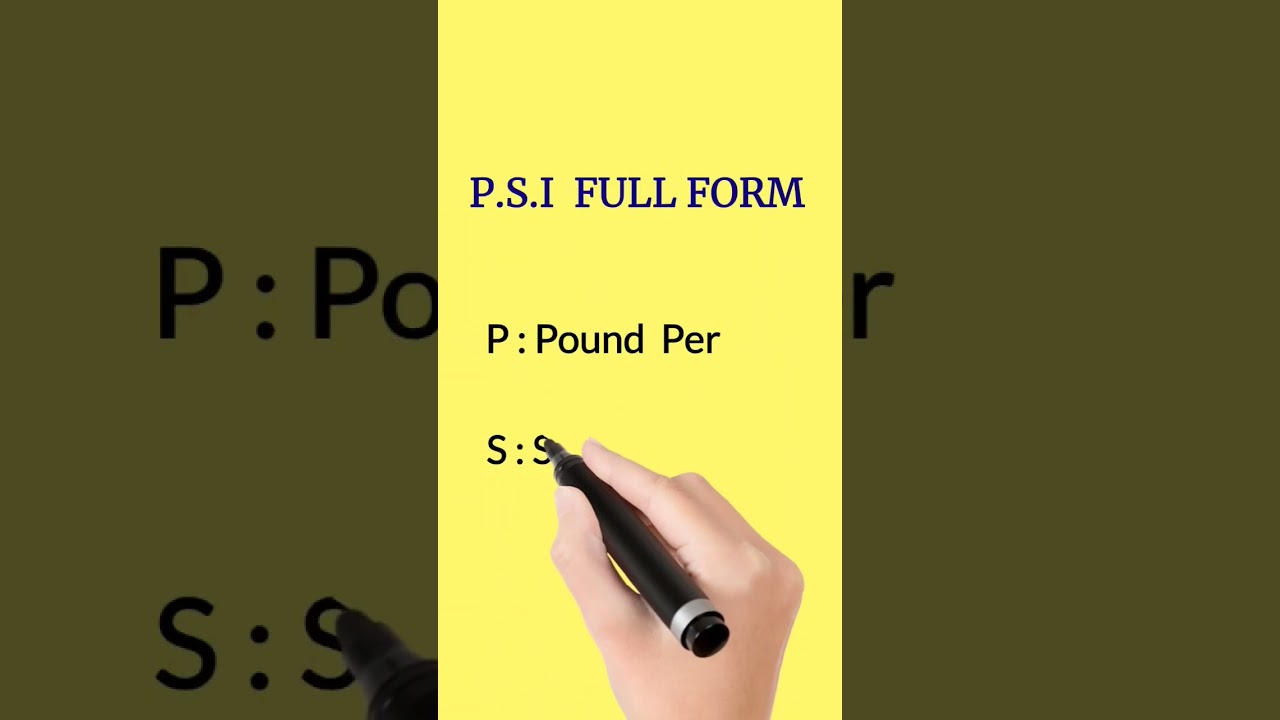 Watch video P.S.I Full form | full form of PSI | #full form | #shorts Now P.S.I Full form | full form of PSI | #full form | #shorts