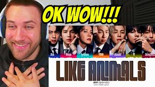 Download lagu DAAAMN!! BTS 'Like Animals' Lyrics - REACTION mp3