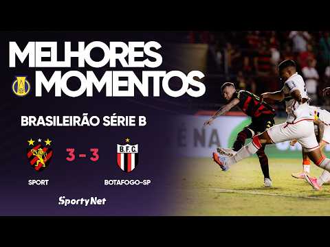 Gols e melhores lances de Sport x Botafogo-SP