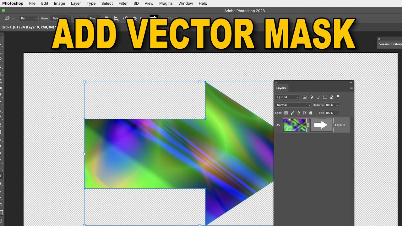 Photoshop CS3 Tutorial: Color Inverse Tutorials : Painting on a Vector Mask in Photoshop