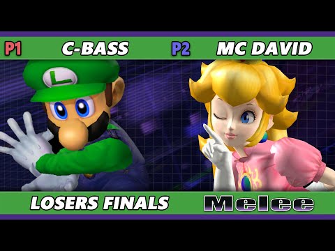 S@X 498 Losers Finals - MC David (Peach) Vs. C-Bass (Luigi) Smash Melee - SSBM