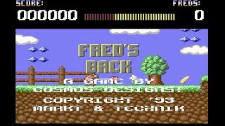 Best Commodore 64 Games -Fred's Back (1993 Cosmos Designs)