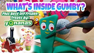 WHAT&#39;S INSIDE ORIGINAL GUMBY STRETCH TOY? PLUS YONANAS REVIEW BEST FROZEN TREATS AT HOME!