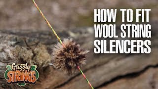 How to fit wool String Silencers - Traditional Archery