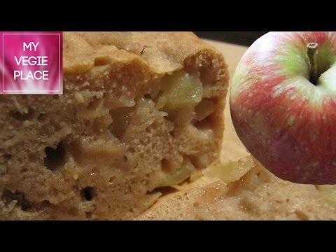 Pastel de manzana vegano y saludable