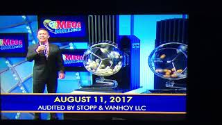 8/11/17 Mega Millions drawing
