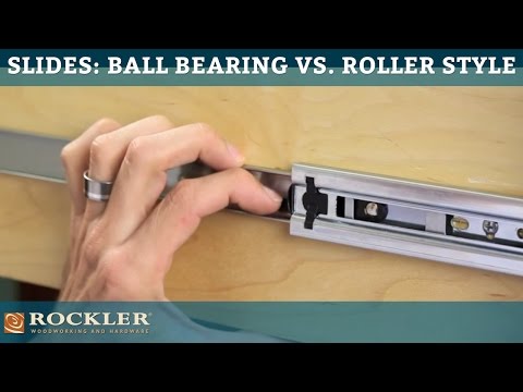 Part of a video titled Drawer Slide Tutorial: Ball Bearing vs. Roller Style - YouTube